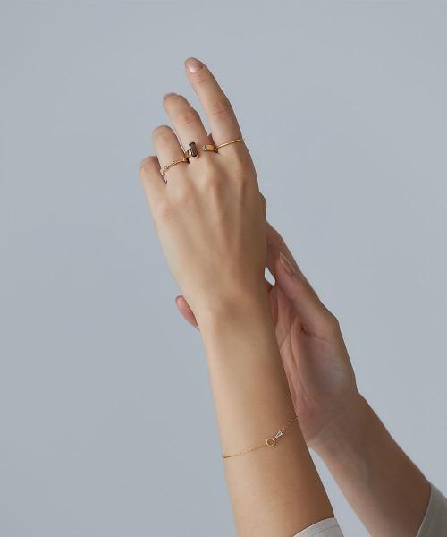 指輪 リング 「The Tidal」K10イエローゴールド ダイヤモンド リング レディースの画像