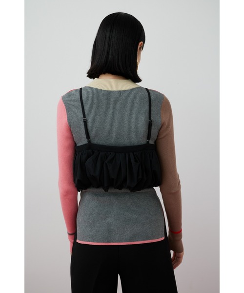 OMMO llic balloon kt bustier ビスチェ OMMO METALLIC BALLOON KT BUSTIER