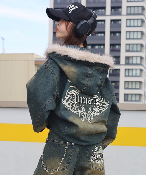 ATMARK デニムジャケット gジャン 「2サイズ展開 / UNISEX 」ATMARK