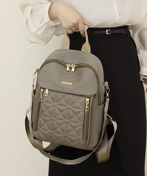 ミニリュックバック 撥水ナイロン 軽量 ミニリュック型 ポシェット（ショルダーバッグ