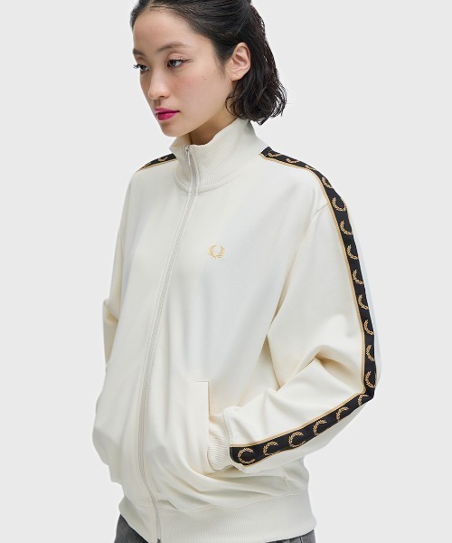 ジャージ Taped Track Jacket／フレッドペリートラックジャケット レディースの画像