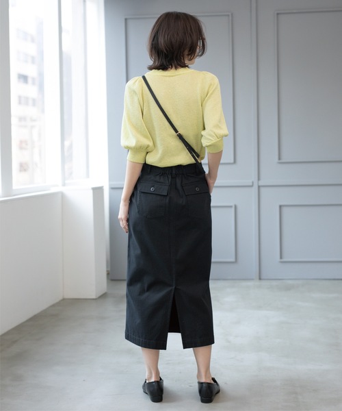 レザレクション　新品　Lサイズ カーキ　スカート OPAQUE.CLIP（オペークドットクリップ） スカート 「S-LLsize