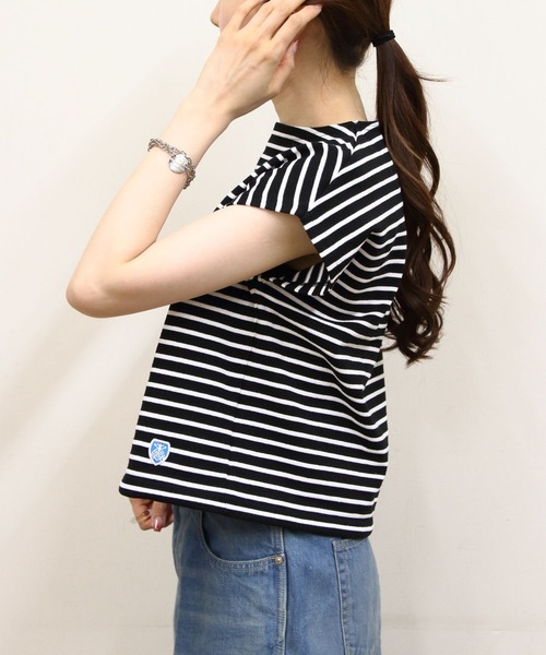 tシャツ ORCIVAL/オーシバル　フレンチスリーブボートネックプルオーバー　ボーダー　FRENCH SLEEVE BOATNECK P.O. BO ORCIVAL tシャツ ORCIVAL/オーシバル フレンチスリーブボート