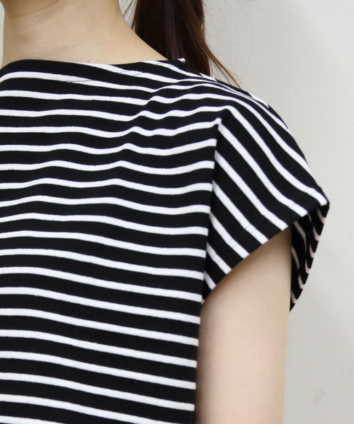 tシャツ ORCIVAL/オーシバル　フレンチスリーブボートネックプルオーバー　ボーダー　FRENCH SLEEVE BOATNECK P.O. BO ORCIVAL tシャツ ORCIVAL/オーシバル フレンチスリーブボート
