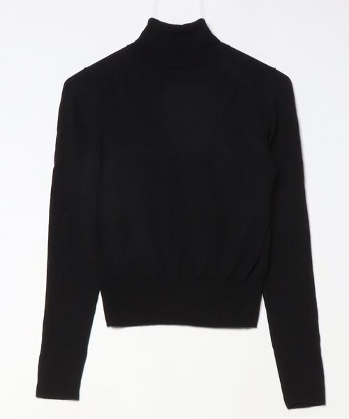 新品！タグ付き！UNITED ARROWS ブラック リブニット 長袖　コットン UNITED ARROWS（ユナイテッドアローズ） タートルネックニット