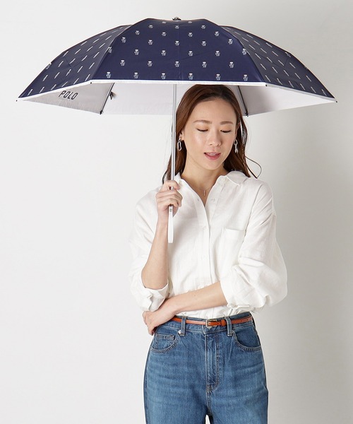 POLO RALPH LAUREN 晴雨兼用1級遮光　UV ポロベア　大型収納袋 ポロ ラルフ ローレン POLO RALPH LAUREN 晴雨兼用 折りたたみ傘