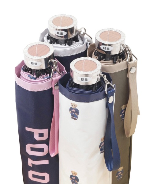 POLO RALPH LAUREN 折りたたみ傘 遮光 晴雨兼用 折りたたみ日傘