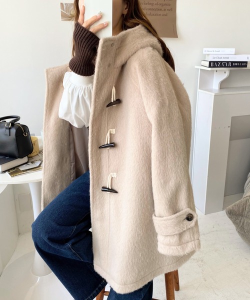 moment+ ダッフルコート M アイボリー レディース : ZOZOTOWN Yahoo!店