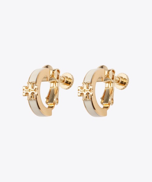 トリーバーチ キラ エナメル ハギー フープ ピアス TORY BURCH トリーバーチ ピアス KIRA ENAMEL HUGGIE キラ