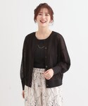 カーディガン 「洗える/前後2WAY」 着こな...の詳細画像1