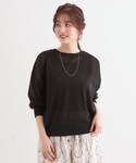 カーディガン 「洗える/前後2WAY」 着こな...の詳細画像3