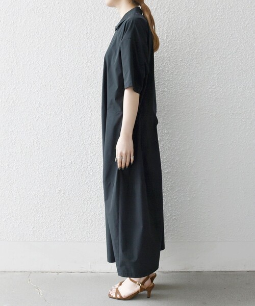 SHIPS any シャツワンピース any:「洗濯機可能」タイプライター