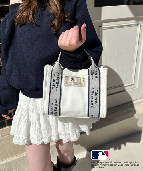 MLB★毎日使える★ ロゴトートバッグ ユニセックス】MLB/ロゴ入りトートバッグ（トートバッグ