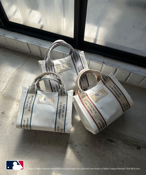 トートバッグ [ MLB ] BASIC QUILTIN LUX HIP SACK my twilight トートバッグ 「MLB」テープロゴ ミニキャンバス