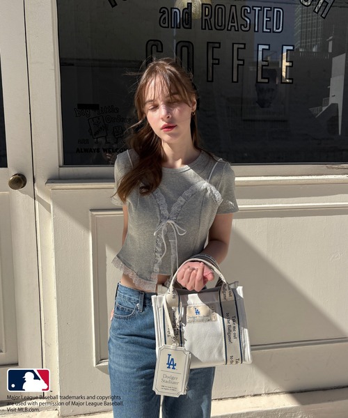 my twilight トートバッグ 「MLB」テープロゴ ミニキャンバス