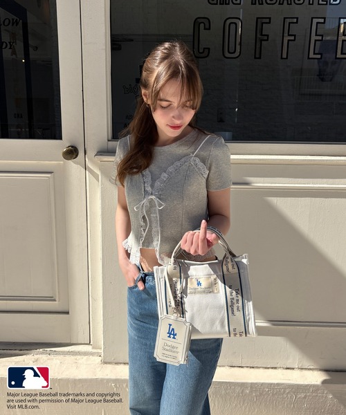 my twilight トートバッグ 「MLB」テープロゴ ミニキャンバス
