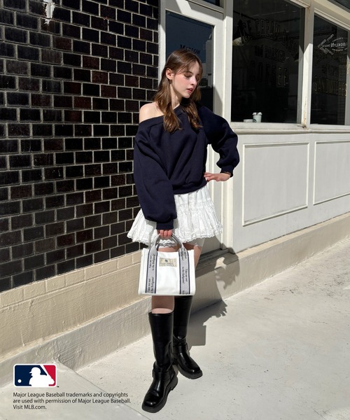 my twilight トートバッグ 「MLB」テープロゴ ミニキャンバス