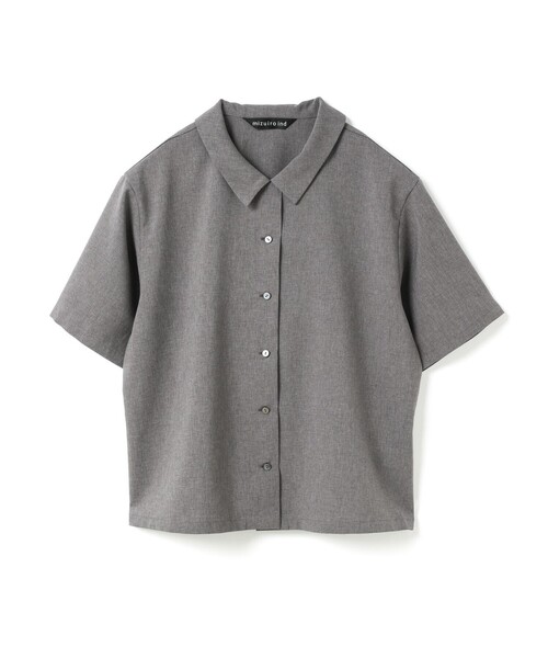 mizuiroind ブラウス シャツ mizuiro ind ポプリンハーフ