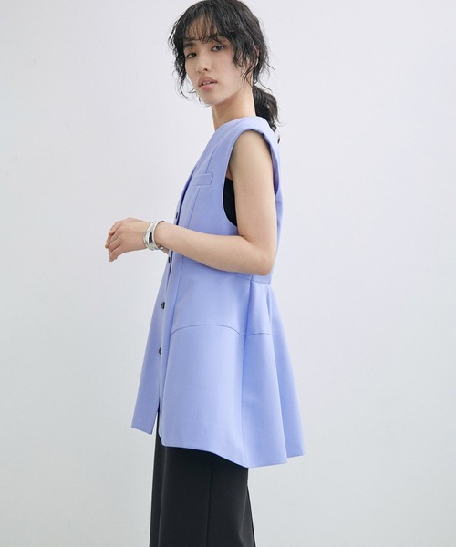 ADAM ET ROPÉ FEMME プリペラカットオフベスト ADAM ET ROPE'」 ベスト