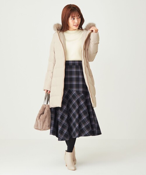 ANY SIS（エニィスィス） ダウンコート 1 ネイビー レディース