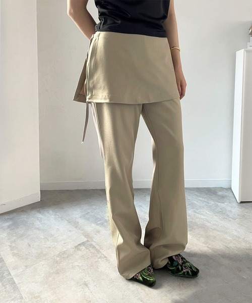 Jewelobe（ジュエローブ） スラックス パンツ オーバースカート