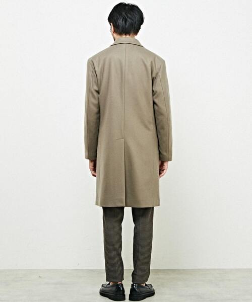「MEN'S MELROSE」 チェスターコート 3 グレイッシュベージュ メンズ_画像4