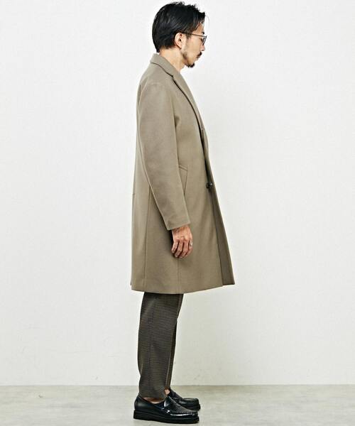 「MEN'S MELROSE」 チェスターコート 3 グレイッシュベージュ メンズ_画像5