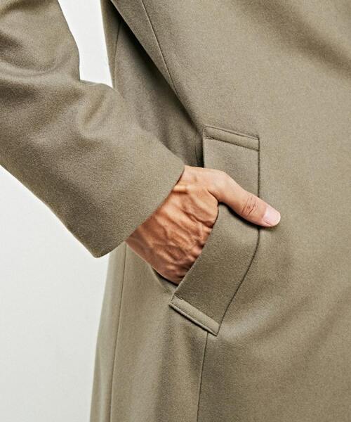 「MEN'S MELROSE」 チェスターコート 3 グレイッシュベージュ メンズ_画像7