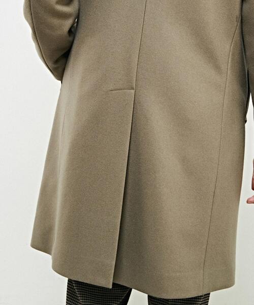「MEN'S MELROSE」 チェスターコート 3 グレイッシュベージュ メンズ_画像8