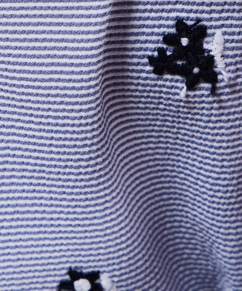 ダブスタ パンツ ダブルスタンダードクロージング サッカー刺繍 セットアップ DOUBLE STANDARD CLOTHING パンツ サッカーストレッチフラワー