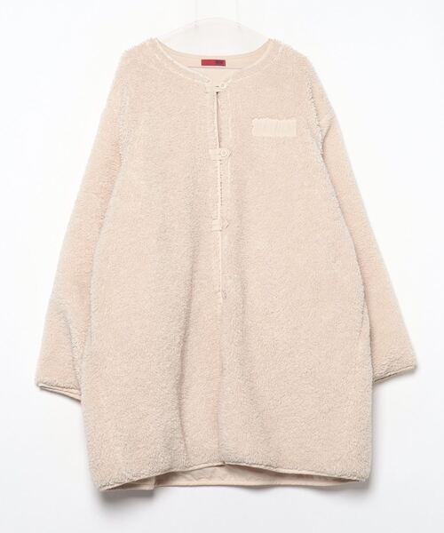 楽天市場】ボアハーフコートの通販 RED CHOP WORKS ボアノーカラー 