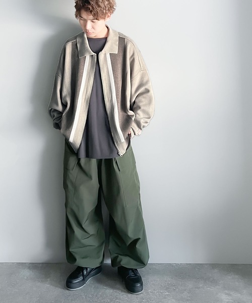 「Java」 ニットカーディガン X-LARGE ネイビー メンズ_画像5
