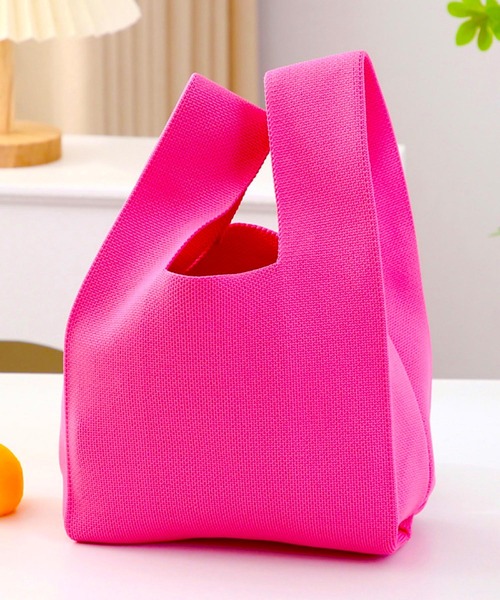 VIBGYOR トートバッグ FReePLACe/カラーニットトートバッグ X12492