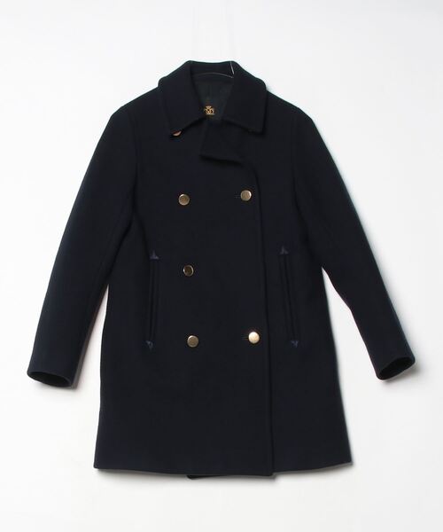 DRAWER（ドゥロワー） チェスターコート 36 ネイビー レディース