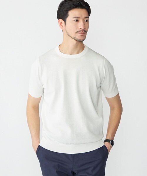 SHIPS セーター ニット SHIPS: ICE COTTON クルーネック