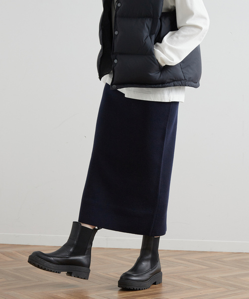 FRAMeWORK（フレームワーク） ニットスカート 38 ブラック レディース