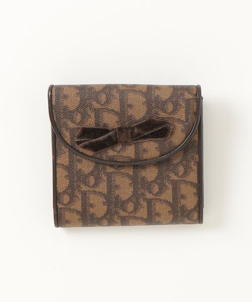 Dior クリスチャン ディオール 折り財布 ブラウン 茶色 Christian Dior 「Christian Dior」 財布 - ブラウン レディース