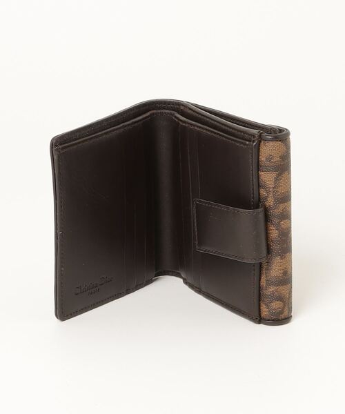 【Christian Dior 】本革　 レザー　折り財布　ブラック　ブラウン Christian Dior 「Christian Dior」 財布 - ブラウン レディース
