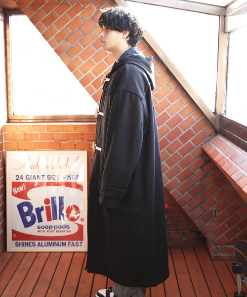 「８(eight)」 「Beno」ダッフルコート MEDIUM カーキ メンズ_画像2