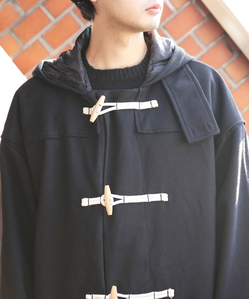 「８(eight)」 「Beno」ダッフルコート MEDIUM カーキ メンズ_画像7