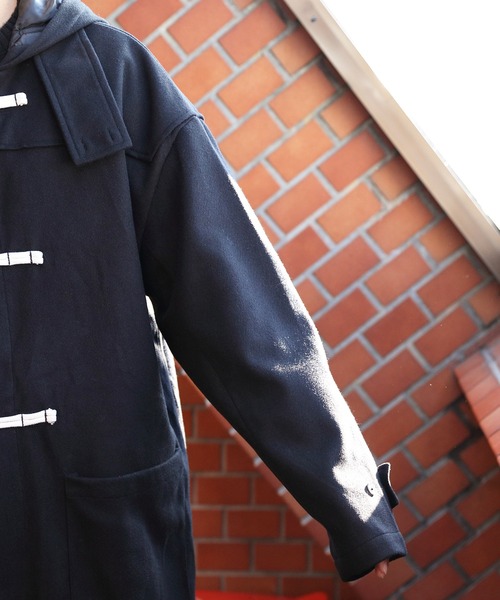 「８(eight)」 「Beno」ダッフルコート MEDIUM カーキ メンズ_画像8