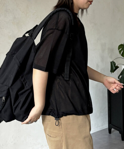 「CPCM」 半袖Tシャツ LARGE チャコールグレー レディース
