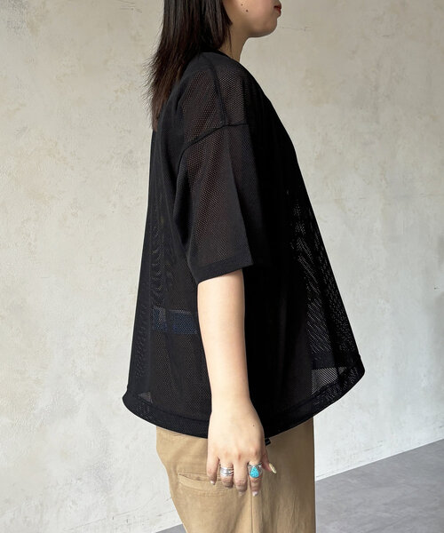 「CPCM」 半袖Tシャツ LARGE チャコールグレー レディース
