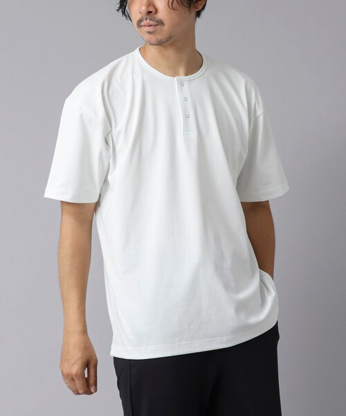 buddix 新品未使用　サックス　ヘンリーネックTシャツ buddix 新品未使用 サックス ヘンリーネックTシャツ Tシャツ