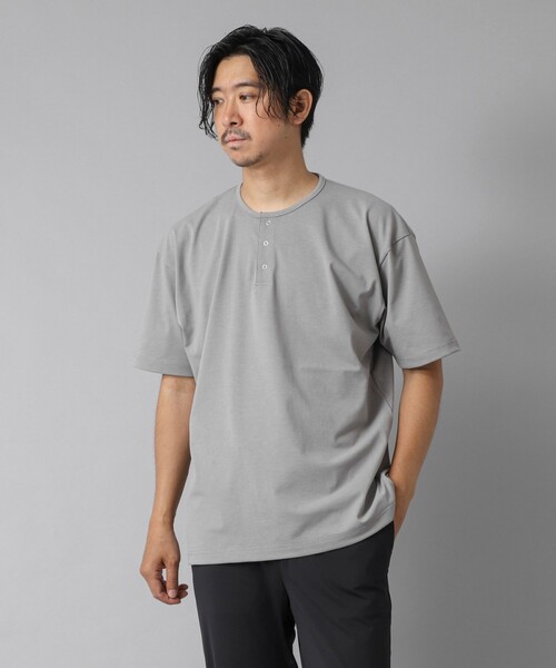 buddix 新品未使用　サックス　ヘンリーネックTシャツ Henry Neck Big Tee | buddix | VERTICAL GARAGE OFFICIAL