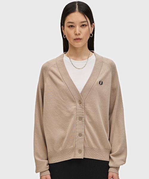 FRED PERRY（フレッドペリー） カーディガン V-Neck Cardigan／Vネック