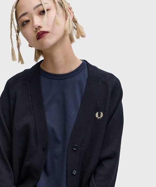 FRED PERRY（フレッドペリー） カーディガン V-Neck Cardigan／Vネック