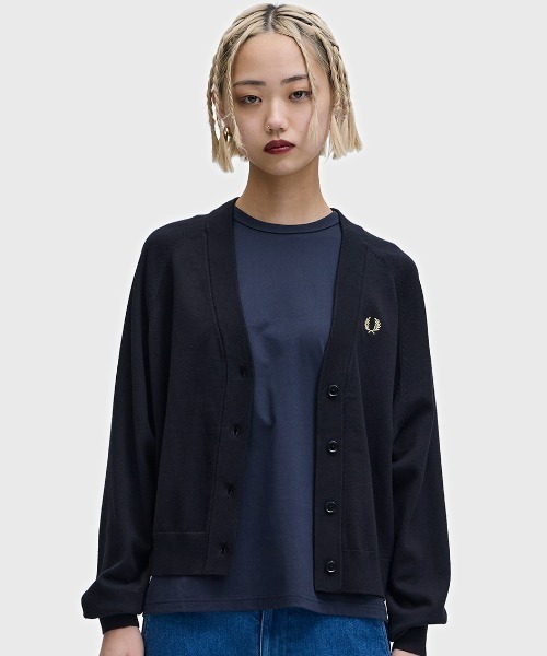 FRED PERRY（フレッドペリー） カーディガン V-Neck Cardigan／Vネック