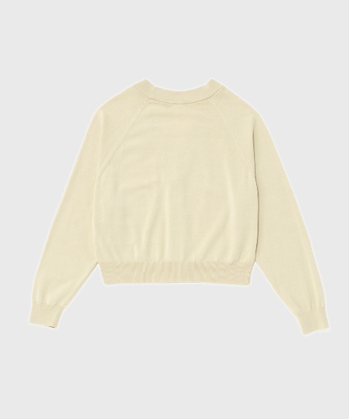 【美品】2024AW フレッドペリー ワイドVネックカーディガン ベージュ 美品】2024AW フレッドペリー ワイドVネックカーディガン ベージュ
