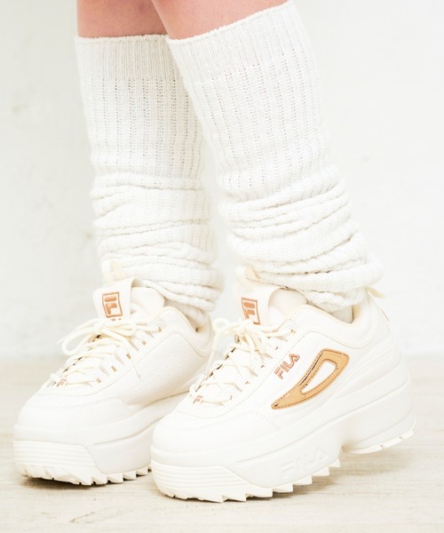 FILA 「FILA」 ローカットスニーカー 23.5cm ベージュ系その他